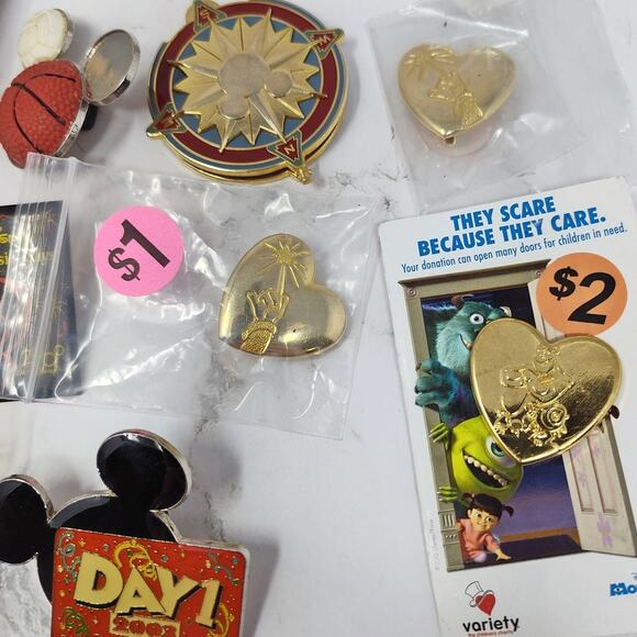 Disney Enamel Pin Lot (10) AS IS - Perfect for Crafts - Picture 3 of 5